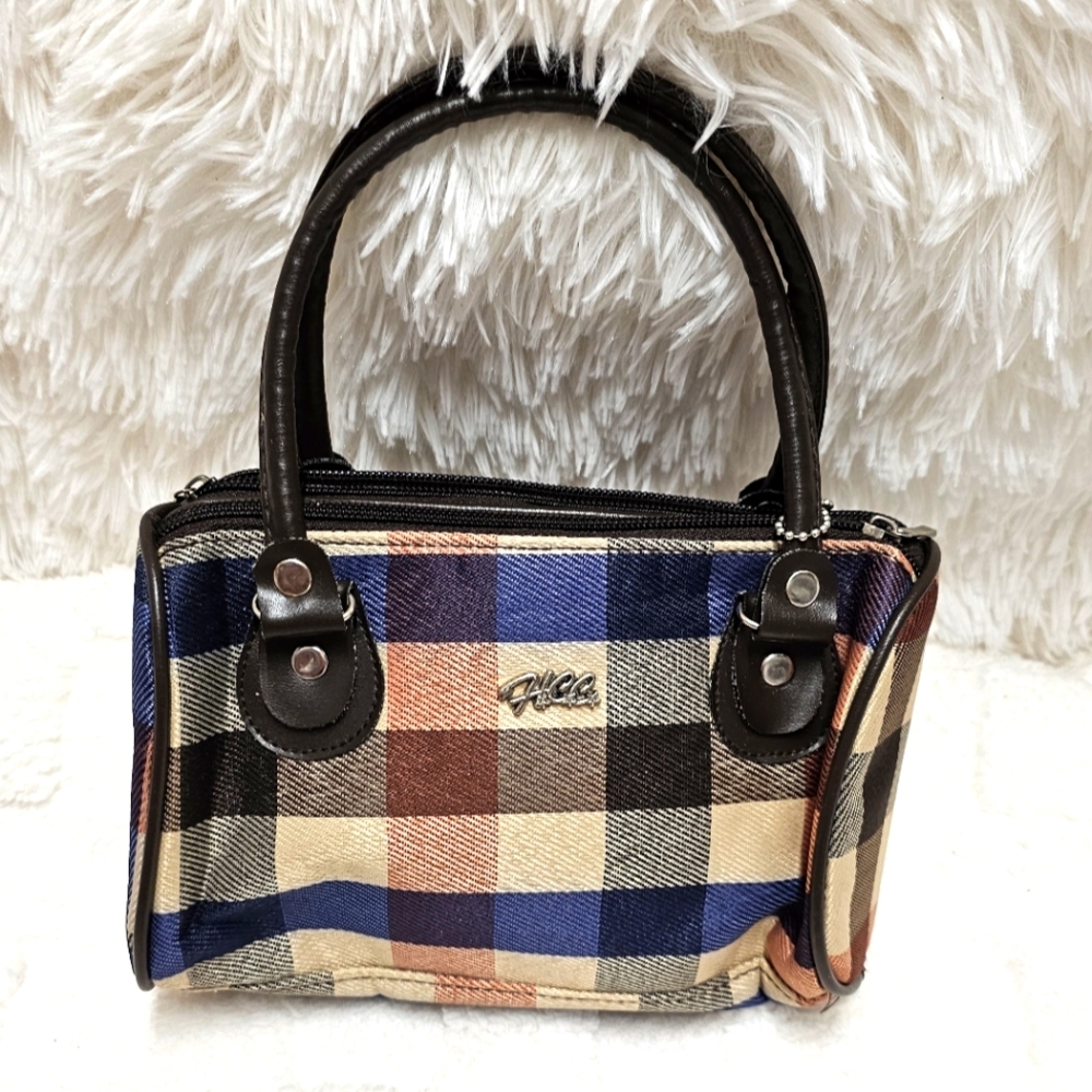 HCC Mini Handbag Y2k Plaid EUC Cute Purse